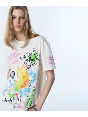 Twist SLOGAN VE GÖRSEL BASKILI TİŞÖRT TS1260070068082