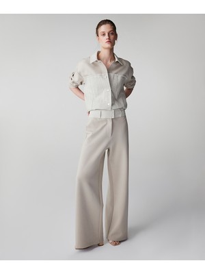 İpekyol Kontrast Bel Raw Edge Pantolon IS1260003102023