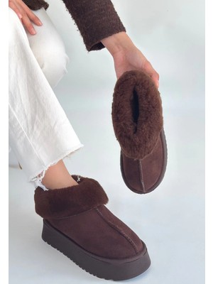 Zemira Edali Kahverengi Süet Bot