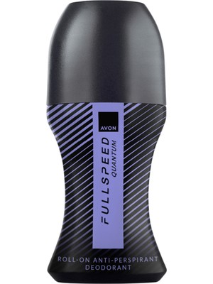 Avon Full Speed Quantum Erkek Rollon Deodorant Ozon Notaları ile Ter Kokusunu Önler 50 ml