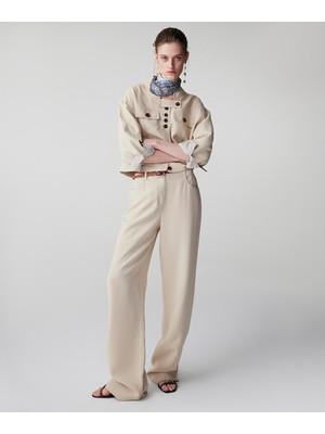 İpekyol Kemerli Straight Fit Pantolon IS1260003145003