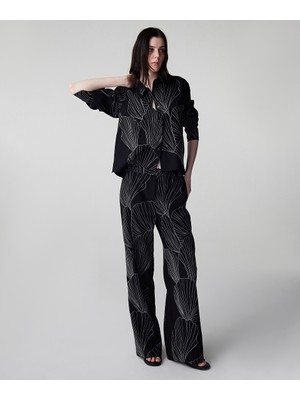 İpekyol Kontrast Nakışlı Pantolon IS1260003116001