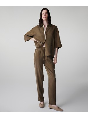 İpekyol Belden Bağlamalı Carrot Fit Pantolon IS1260003151022