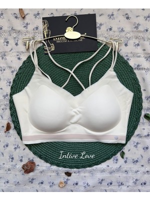 Intive Lingerie Mira Dikişsiz Hafif Dolgulu Çift Askılı Kopçasız Rahat Bralet/sütyen/büstiyer/spor Sütyeni
