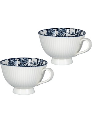 LuckyArt Lunara 2li Seramik Kupa Set 340 cc