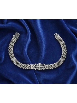 Silverpoint Oksitli Zincir Erkek Bileklik