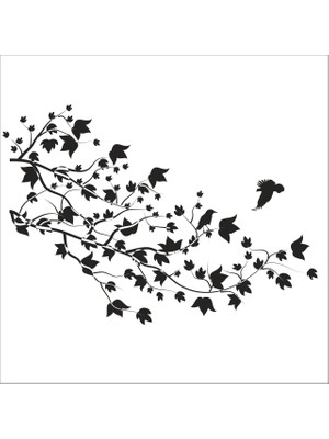 Technopa AĞAÇ VE GÜL RESİMLERİ FOLYO STİCKER - 160cm Uzunluk