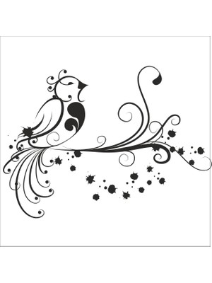 Technopa AĞAÇ VE GÜL RESİMLERİ FOLYO STİCKER - 130cm Uzunluk