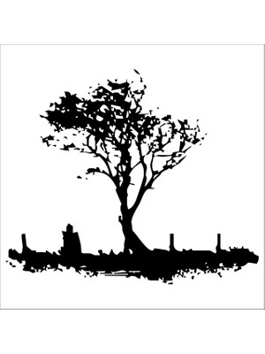 Technopa AĞAÇ VE GÜL RESİMLERİ FOLYO STİCKER - 90 cm uzunluk