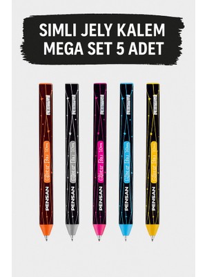 KarmaOfis Simli Jely 5'li Mega Set