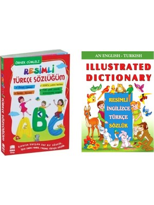 Sahra Resimli Türkçe Sözlük ve Resimli Ingilizce Sözlük 2 Li