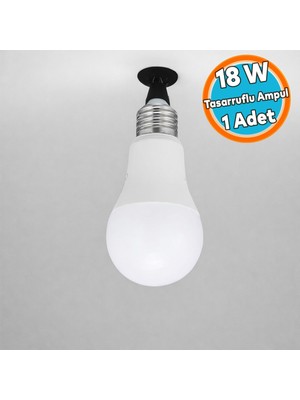 Nzb 1 Adet 18 W Tasarruflu Ampul LED Lamba Beyaz E27 Duy 1760 Lümen Uzun Ömürlü  220 Volt Elektrik