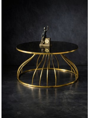 Çelsan Kobra Orta Sehpa | Metal Ayak | Modern Tasarım | 80 cm