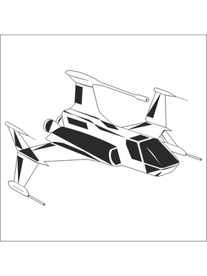 Technopa UÇAK FOLYO STİCKER - 50cm Uzunluk