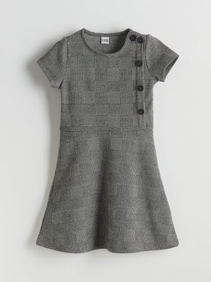 Lc Waikiki Yeni Sezon Bisiklet Yaka Ekose Kız Çocuk Elbise