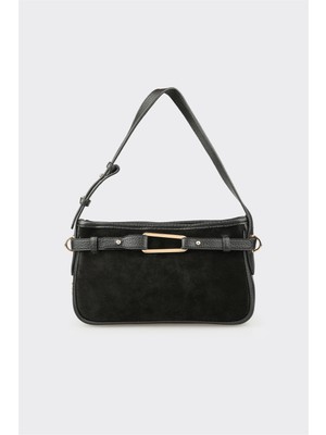 Elle Siyah Kadın Küçük Omuz Çantası