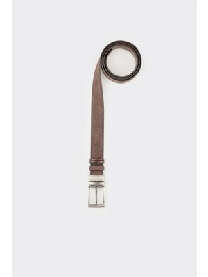 Elle Kahve Deri Erkek Kemer