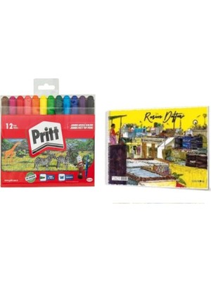Pritt Jumbo Keçeli Kalem ve Resim Defteri 17X24CM 2 Li Set