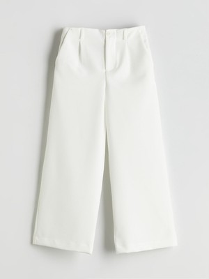 Lc Waikiki Yeni Sezon Beli Ayarlanabilir Lastikli Kız Çocuk Pileli Pantolon