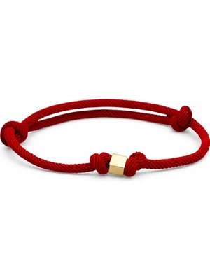 Hakan Mücevherat 14 Ayar Erkek Tek Zar Kırmızı Ipli Bileklik