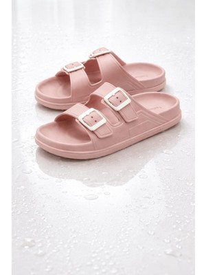 Feelup Kadın Günlük Havuz Bahçe Terlik Kaydımaz Rahat Giyim