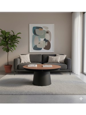 Levent Mobilya ve Aksesuar Sensey Orta Sehpa, Ceviz