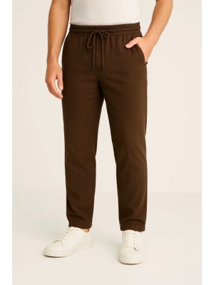 Veralya Erkek Keten Pantolon – Cepli, Beli Lastikli ve Bağcıklı, Nefes Alan Rahat Kalıp, Yazlık ve Baharlık Günlük Giyim, Şık  Konforlu Boru Paça Model