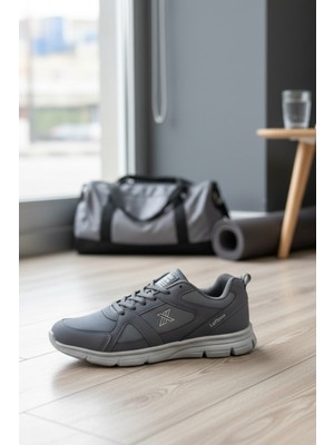 Enoch Erkek Yüksek Taban Ortopedik Bağcıklı Beyaz Tabanlı Büyük Numara Spor Ayakkabı (45-50)