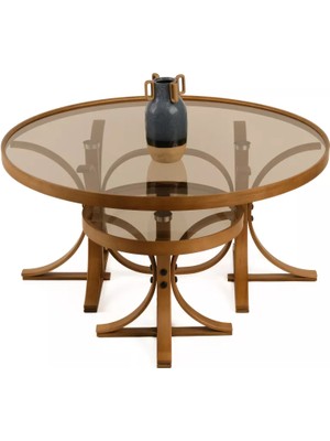 Levent Mobilya ve Aksesuar Reina Orta Sehpa Seti Camlı