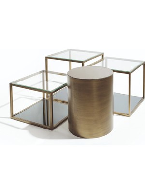 Levent Mobilya ve Aksesuar Oceanis Orta Sehpa, Pirinç