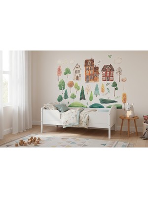 Sensei Sticker 3D Çocuk Odası Sticker - Duvar Sticker - Parlak Renkler - Kolay Uygulama