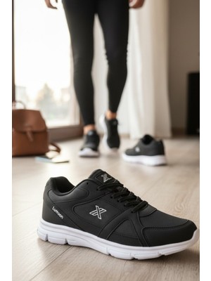 Enoch Erkek Yüksek Taban Ortopedik Bağcıklı Beyaz Tabanlı Büyük Numara Spor Ayakkabı (45-50)