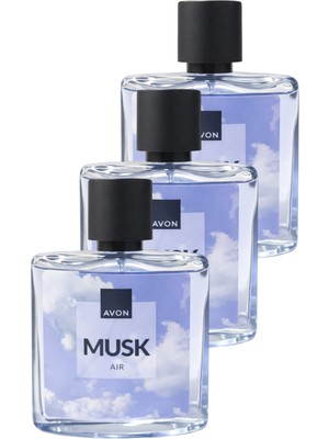 Avon Musk Air Erkek Parfüm Edt 75 Ml. Üçlü Set