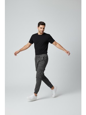 STG Erkek Jogger Kargo Pantolon Lastikli Bel Bağcıklı Cep Detaylı Slim Fit Günlük