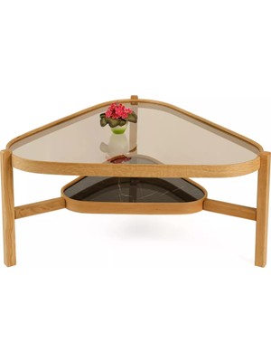 Levent Mobilya ve Aksesuar Celeste Orta Sehpa Camlı