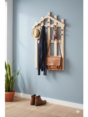 Levent Mobilya ve Aksesuar Çam Çatılı Askılık