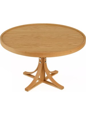 Levent Mobilya ve Aksesuar Milton Orta Sehpa Tablalı Çap 80CM