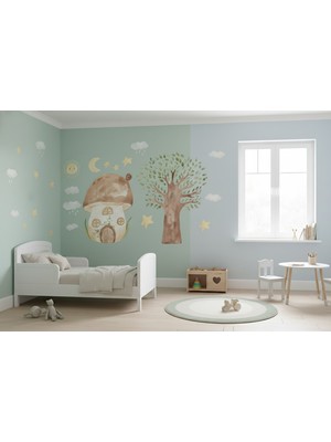 Sensei Sticker 3D Çocuk Odası Sticker - Duvar Sticker - Parlak Renkler - Kolay Uygulama