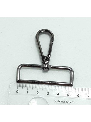 Angel Çanta Aksesuar Füme Renkli Angel Kadın Çanta Aksesuar 5 Cm Desenli Kanca ile Şık Tasarım