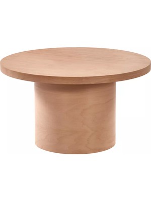 Levent Mobilya ve Aksesuar Kayın Silindir Orta Sehpa