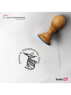 Baskı Life Kişiye Özel Kitap Damgası Kitap Mührü Kaşe Kitap Mühür Özel Damga 339