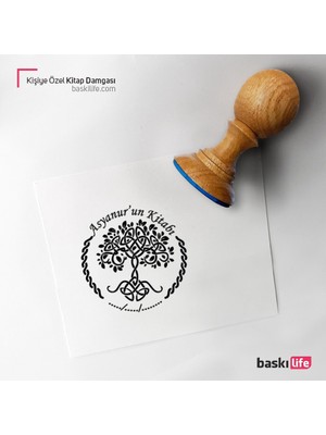 Baskı Life Kişiye Özel Kitap Damgası Kitap Mührü Kaşe Kitap Mühür Özel Damga 242