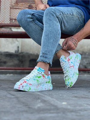 Hkursat HK501 Yeşil Boyalı Erkek Casual Ayakkabı