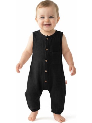 MiaBaby Müslin Kısa Atlet Tulum