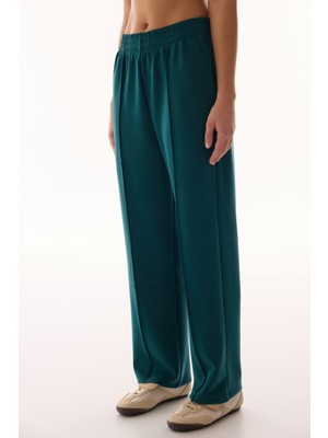 Penti Turkuaz Yüksek Bel Düz Paça Modal Pantolon