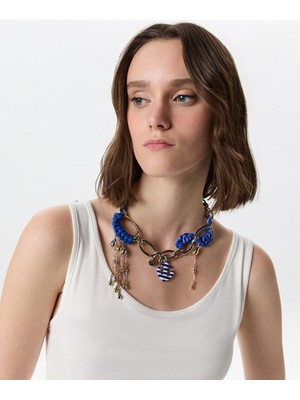 Twist ÇİFT RENKLİ KONTRAST KORDONLU KOLYE TS1260051032089