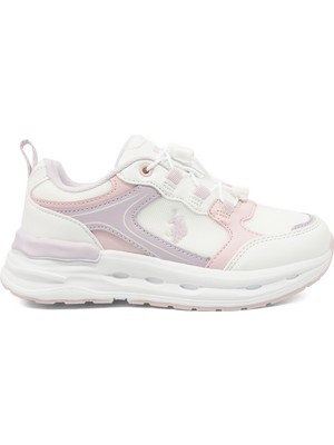 U.s. Polo Assn. Santana Jr 6fx Beyaz Kız Çocuk Spor Ayakkabı