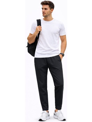 Rapapa Erkek Yazlık Paraşüt Jogger Eşofman Altı  Fermuarlı Cep – Rahat Kesim 84894 Siyah