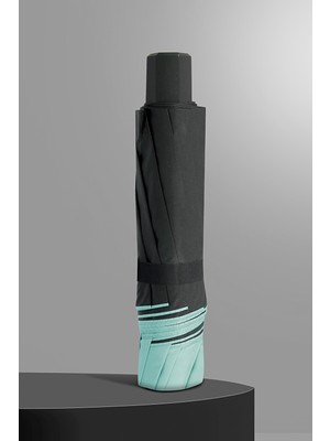 Normadia Renkli 10 Tellili Çiçek Desenli Manuel Açılır Şemsiye