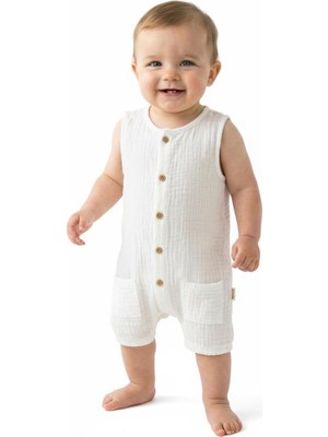 MiaBaby Müslin Kısa Atlet Tulum